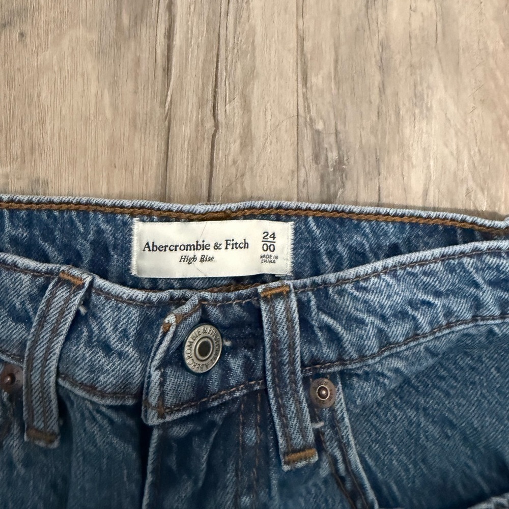 Abercrombie Classic Blue Denim Jean skirt 24 / 00 - Picture 3 of 5